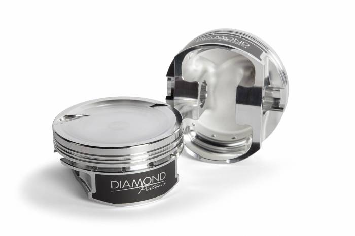 Diamond Racing - Pistons - Diamond Pistons 11554-R1-8 Chevy LS Street Strip Dish Series