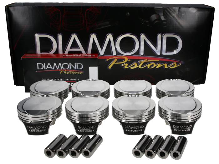 Diamond Racing - Pistons - Diamond Pistons 53208-RS-8 Hemi2K 6.2L Hellcat  Series