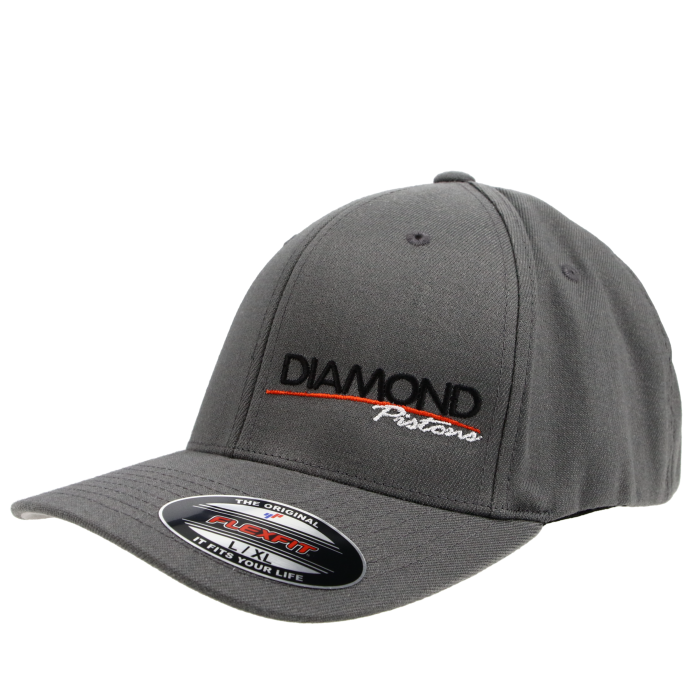 Standard Logo Diamond Fitted Hat - Size S/M - Color Grey (A218)
