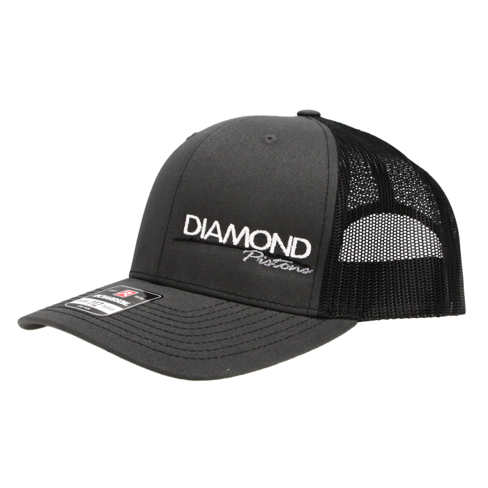 Standard Logo Diamond Snapback Hat - One Size Fits All - Color Charcoal/Black (A240)
