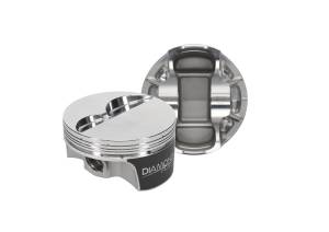 Diamond Pistons 10200-8 Small Block Chevy Competition Series Flat Top 23 Series