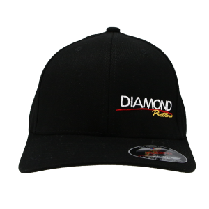 Standard Logo Diamond Fitted Hat - Size S/M - Color Black (A214) - Image 2