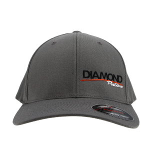 Standard Logo Diamond Fitted Hat - Size S/M - Color Grey (A218) - Image 2