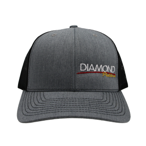 Standard Logo Diamond Snapback Hat - One Size Fits All - Color Heather Grey/Black (A241) - Image 2