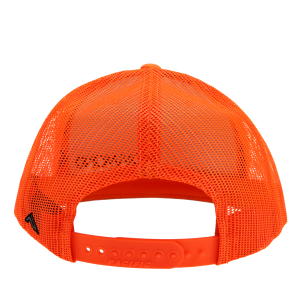 Standard Logo Diamond Trucker Hat - One Size Fits All - Color Grey/Orange (A244) - Image 3